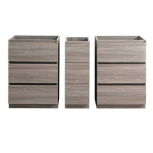 Load image into Gallery viewer, Fresca Lazzaro 60&quot; Gray Wood Free Standing Double Sink Modern Bathroom Cabinet- Fresca