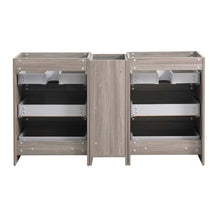 Load image into Gallery viewer, Fresca Lazzaro 60&quot; Gray Wood Free Standing Double Sink Modern Bathroom Cabinet- Fresca