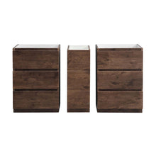 Load image into Gallery viewer, Fresca Lazzaro 60&quot; Rosewood Free Standing Double Sink Modern Bathroom Cabinet- Fresca