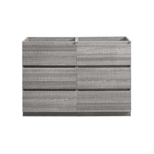 Load image into Gallery viewer, Fresca Lazzaro 48&quot; Glossy Ash Gray Free Standing Double Sink Modern Bathroom Cabinet- Fresca