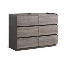 Load image into Gallery viewer, Fresca Lazzaro 48&quot; Gray Wood Free Standing Double Sink Modern Bathroom Cabinet- Fresca
