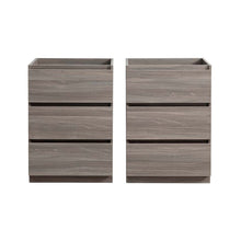 Load image into Gallery viewer, Fresca Lazzaro 48&quot; Gray Wood Free Standing Double Sink Modern Bathroom Cabinet- Fresca