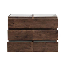 Load image into Gallery viewer, Fresca Lazzaro 48&quot; Rosewood Free Standing Double Sink Modern Bathroom Cabinet- Fresca
