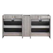 Load image into Gallery viewer, Fresca Lazzaro 72&quot; Glossy Ash Gray Free Standing Double Sink Modern Bathroom Cabinet- Fresca