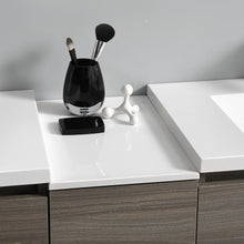 Load image into Gallery viewer, Fresca Lazzaro 72&quot; Gray Wood Free Standing Double Sink Modern Bathroom Cabinet w/ Integrated Sinks- Fresca