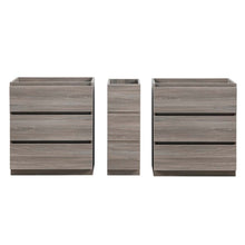 Load image into Gallery viewer, Fresca Lazzaro 72&quot; Gray Wood Free Standing Double Sink Modern Bathroom Cabinet- Fresca