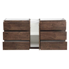 Load image into Gallery viewer, Fresca Lazzaro 72&quot; Rosewood Free Standing Double Sink Modern Bathroom Cabinet- Fresca