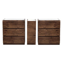 Load image into Gallery viewer, Fresca Lazzaro 72&quot; Rosewood Free Standing Double Sink Modern Bathroom Cabinet- Fresca