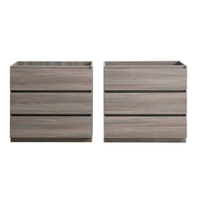 Load image into Gallery viewer, Fresca Lazzaro 60&quot; Gray Wood Free Standing Double Sink Modern Bathroom Cabinet- Fresca