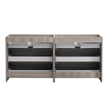 Load image into Gallery viewer, Fresca Lazzaro 60&quot; Gray Wood Free Standing Double Sink Modern Bathroom Cabinet- Fresca