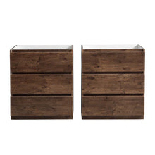 Load image into Gallery viewer, Fresca Lazzaro 60&quot; Rosewood Free Standing Double Sink Modern Bathroom Cabinet- Fresca