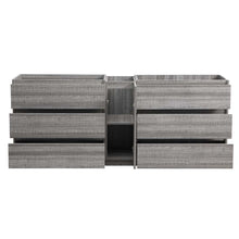 Load image into Gallery viewer, Fresca Lazzaro 84&quot; Glossy Ash Gray Free Standing Double Sink Modern Bathroom Cabinet- Fresca