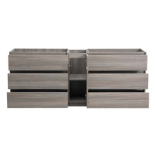 Load image into Gallery viewer, Fresca Lazzaro 84&quot; Gray Wood Free Standing Double Sink Modern Bathroom Cabinet- Fresca