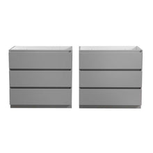 Load image into Gallery viewer, Fresca Lazzaro 72&quot; Gray Free Standing Double Sink Modern Bathroom Cabinet- Fresca