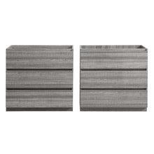 Load image into Gallery viewer, Fresca Lazzaro 72&quot; Glossy Ash Gray Free Standing Double Sink Modern Bathroom Cabinet- Fresca