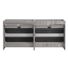 Load image into Gallery viewer, Fresca Lazzaro 72&quot; Glossy Ash Gray Free Standing Double Sink Modern Bathroom Cabinet- Fresca