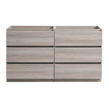 Load image into Gallery viewer, Fresca Lazzaro 72&quot; Gray Wood Free Standing Double Sink Modern Bathroom Cabinet- Fresca