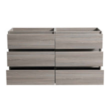 Load image into Gallery viewer, Fresca Lazzaro 72&quot; Gray Wood Free Standing Double Sink Modern Bathroom Cabinet- Fresca