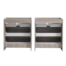 Load image into Gallery viewer, Fresca Lazzaro 72&quot; Gray Wood Free Standing Double Sink Modern Bathroom Cabinet- Fresca