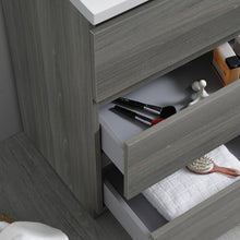 Load image into Gallery viewer, Fresca Lazzaro 24&quot; Gray Wood Free Standing Modern Bathroom Cabinet w/ Integrated Sink- Fresca