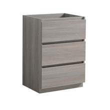 Load image into Gallery viewer, Fresca Lazzaro 24&quot; Gray Wood Free Standing Modern Bathroom Cabinet- Fresca