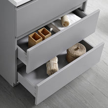 Load image into Gallery viewer, Fresca Lazzaro 30&quot; Gray Free Standing Modern Bathroom Cabinet w/ Integrated Sink- Fresca