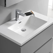 Load image into Gallery viewer, Fresca Lazzaro 30&quot; Gray Free Standing Modern Bathroom Cabinet w/ Integrated Sink- Fresca