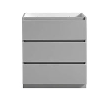 Load image into Gallery viewer, Fresca Lazzaro 30&quot; Gray Free Standing Modern Bathroom Cabinet- Fresca