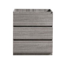 Load image into Gallery viewer, Fresca Lazzaro 30&quot; Glossy Ash Gray Free Standing Modern Bathroom Cabinet- Fresca