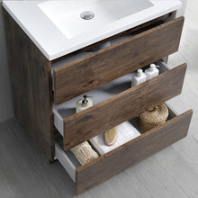 Load image into Gallery viewer, Fresca Lazzaro 30&quot; Rosewood Free Standing Modern Bathroom Cabinet w/ Integrated Sink- Fresca