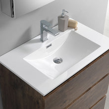 Load image into Gallery viewer, Fresca Lazzaro 30&quot; Rosewood Free Standing Modern Bathroom Cabinet w/ Integrated Sink- Fresca
