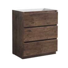 Load image into Gallery viewer, Fresca Lazzaro 30&quot; Rosewood Free Standing Modern Bathroom Cabinet- Fresca