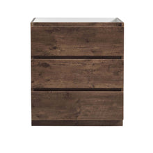 Load image into Gallery viewer, Fresca Lazzaro 30&quot; Rosewood Free Standing Modern Bathroom Cabinet- Fresca