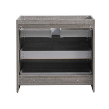 Load image into Gallery viewer, Fresca Lazzaro 36&quot; Glossy Ash Gray Free Standing Modern Bathroom Cabinet- Fresca