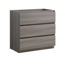 Load image into Gallery viewer, Fresca Lazzaro 36&quot; Gray Wood Free Standing Modern Bathroom Cabinet- Fresca