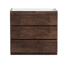 Load image into Gallery viewer, Fresca Lazzaro 36&quot; Rosewood Free Standing Modern Bathroom Cabinet- Fresca