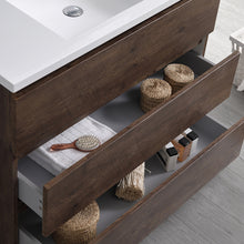 Load image into Gallery viewer, Fresca Lazzaro 42&quot; Rosewood Free Standing Modern Bathroom Cabinet w/ Integrated Sink- Fresca