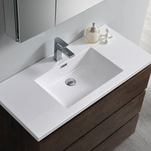 Load image into Gallery viewer, Fresca Lazzaro 42&quot; Rosewood Free Standing Modern Bathroom Cabinet w/ Integrated Sink- Fresca