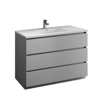 Load image into Gallery viewer, Fresca Lazzaro 48&quot; Gray Free Standing Modern Bathroom Cabinet w/ Integrated Sink- Fresca
