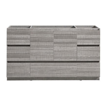 Load image into Gallery viewer, Fresca Lazzaro 60&quot; Glossy Ash Gray Free Standing Single Sink Modern Bathroom Cabinet- Fresca
