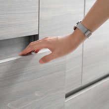 Load image into Gallery viewer, Fresca Lazzaro 60&quot; Gray Wood Free Standing Modern Bathroom Cabinet w/ Integrated Single Sink- Fresca
