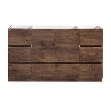 Load image into Gallery viewer, Fresca Lazzaro 60&quot; Rosewood Free Standing Single Sink Modern Bathroom Cabinet- Fresca