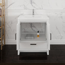 Load image into Gallery viewer, Fresca Imperia 30&quot; Glossy White Free Standing Modern Bathroom Cabinet w/ Integrated Sink- Fresca