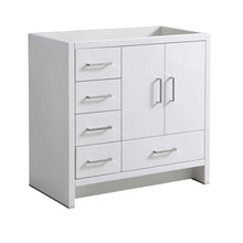 Load image into Gallery viewer, Fresca Imperia 36&quot; Glossy White Free Standing Modern Bathroom Cabinet - Left Version- Fresca