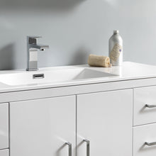 Load image into Gallery viewer, Fresca Imperia 48&quot; Glossy White Free Standing Modern Bathroom Cabinet w/ Integrated Sink- Fresca
