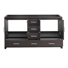 Load image into Gallery viewer, Fresca Imperia 60&quot; Dark Gray Oak Free Standing Double Sink Modern Bathroom Cabinet- Fresca