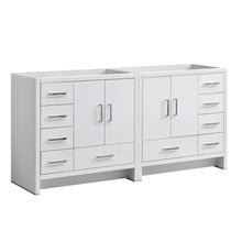 Load image into Gallery viewer, Fresca Imperia 72&quot; Glossy White Free Standing Double Sink Modern Bathroom Cabinet- Fresca