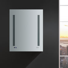 Load image into Gallery viewer, Fresca Tiempo 24&quot; Wide x 30&quot; Tall Bathroom Medicine Cabinet w/ LED Lighting &amp; Defogger- Fresca