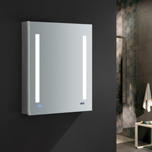 Load image into Gallery viewer, Fresca Tiempo 24&quot; Wide x 30&quot; Tall Bathroom Medicine Cabinet w/ LED Lighting &amp; Defogger- Fresca