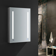 Load image into Gallery viewer, Fresca Tiempo 24&quot; Wide x 36&quot; Tall Bathroom Medicine Cabinet w/ LED Lighting &amp; Defogger- Fresca